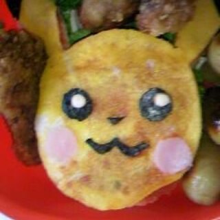 ポケモン弁当　ピカチュウサンドイッチ♪